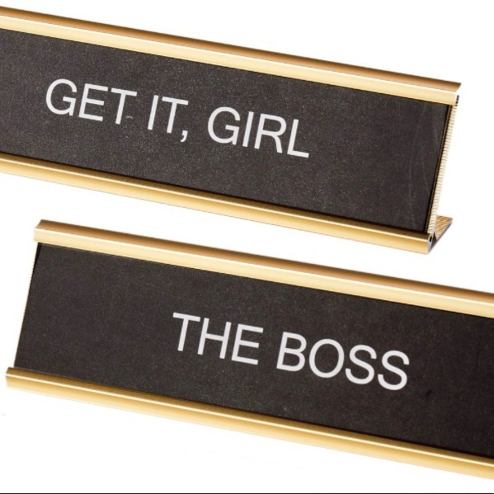 NAME PLAQUE FOR DESK,  Double Sided desk name plaque